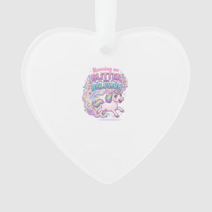 Einhorn läuft auf Glitter und Illusion Bezaubernd Ornament