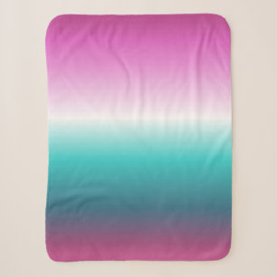 Einhorn-Lavendel-aquamarine Omertürkis-Meerjungfra Sherpadecke
