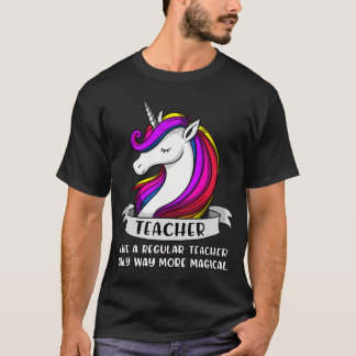 Einhorn-Lehrer-Schule T-Shirt