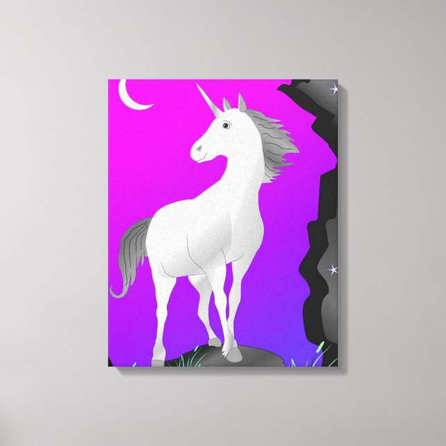 Einhorn Leinwanddruck (Vorderseite)