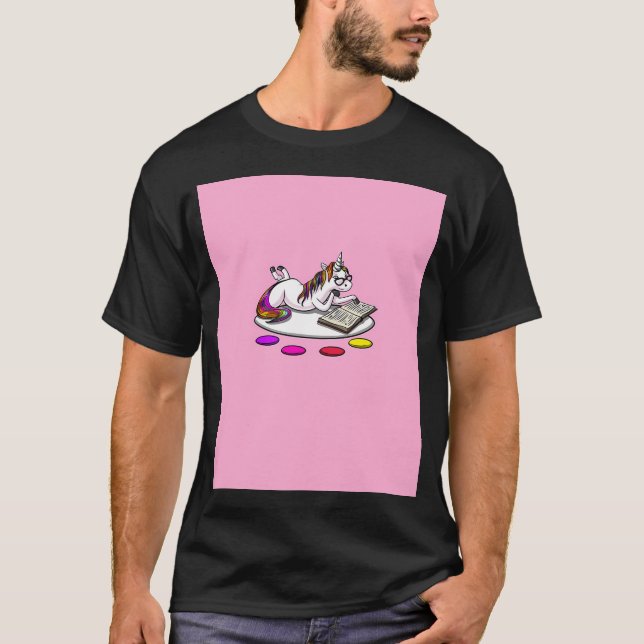Einhorn Lesebuch T-Shirt (Vorderseite)