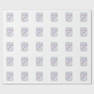 Einhorn Level Up wie ein Einhorn Süßer Marktplatz Geschenkpapier
