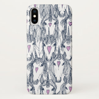 Einhorn-Liebe iPhone X Hülle