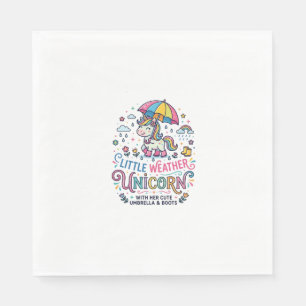 Einhorn Little Weather Einhorn Trend-Shirt Grafik Serviette