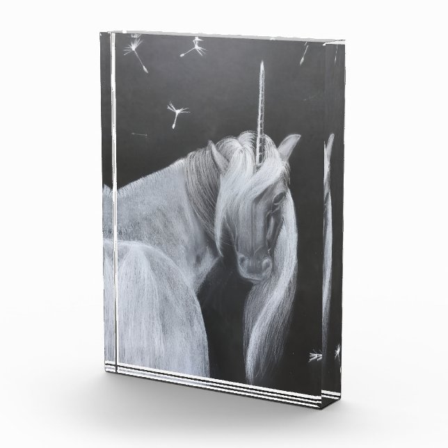 Einhorn & Löwenzahn-Fotoblock Fotoblock (Rechts)
