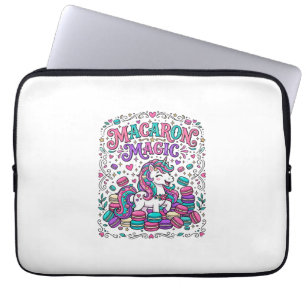 Einhorn Macaron Magie Farbige Marktplatz Kunst Laptopschutzhülle