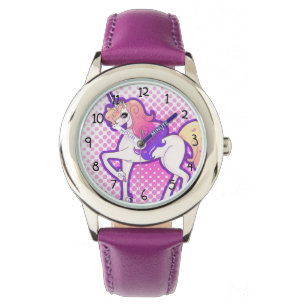 Einhorn-Mädchen-Uhr Armbanduhr