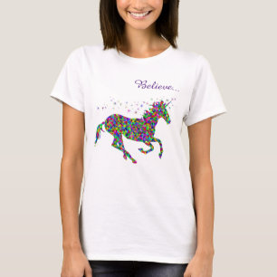Einhorn-Magie-Glaube Frauen T-Shirt