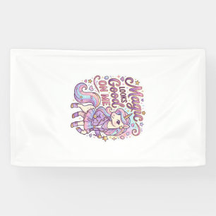 Einhorn-Magie Steht Mir Gut Grafikdesign Weiß Banner