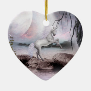 Einhorn-Magie-Verzierung Keramik Ornament