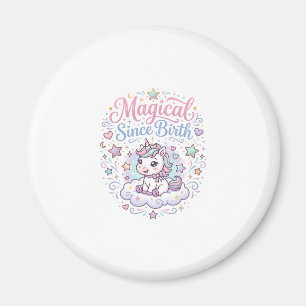 Einhorn Magisch Seit Geburt Druckfertige POD Kunst Magnet