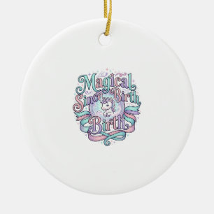Einhorn Magisch Seit Geburt Original Grafik T-Shir Keramik Ornament
