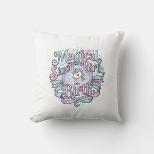 Einhorn Magisch Seit Geburt Original Grafik T-Shir Kissen