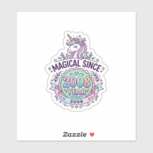 Einhorn Magisch Seit Jahr Grafikdesign Zazzle D Aufkleber