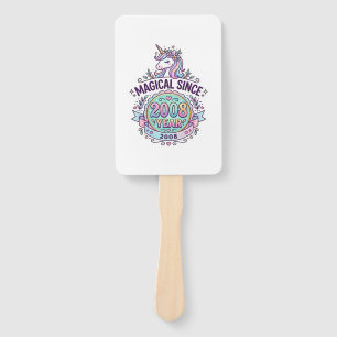Einhorn Magisch Seit Jahr Grafikdesign Zazzle D Fächer