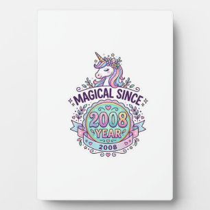 Einhorn Magisch Seit Jahr Grafikdesign Zazzle D Fotoplatte