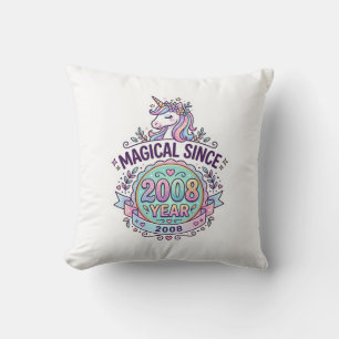 Einhorn Magisch Seit Jahr Grafikdesign Zazzle D Kissen