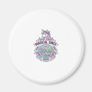 Einhorn Magisch Seit Jahr Grafikdesign Zazzle D Magnet