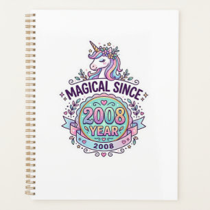 Einhorn Magisch Seit Jahr Grafikdesign Zazzle D Planer