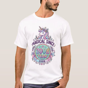 Einhorn Magisch Seit Jahr Grafikdesign Zazzle D T-Shirt