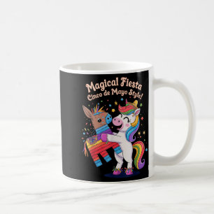 Einhorn magische Fiesta Cinco de Mayo Stil mexikan Kaffeetasse