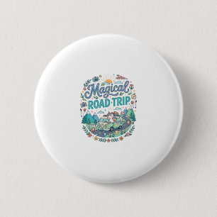 Einhorn Magische Reise Druckfertige POD Kunst_ Button