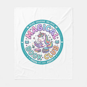 Einhorn Magischer Buchclub Lustiges Shirt Grafik_1 Fleecedecke