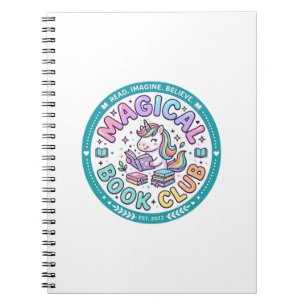 Einhorn Magischer Buchclub Lustiges Shirt Grafik_1 Notizblock