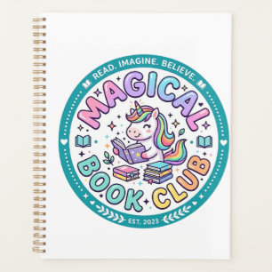Einhorn Magischer Buchclub Lustiges Shirt Grafik_1 Planer