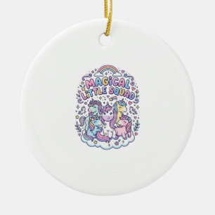Einhorn Magisches Kleines Team Grafikdesign Produk Keramik Ornament