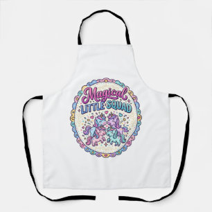 Einhorn Magisches Kleines Team POD Bereit Apparel Schürze