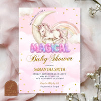 Einhorn Magisches Mädchen Baby Shower