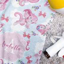 Einhorn Magisches Rosa Mädchen Regenbogen Monogram