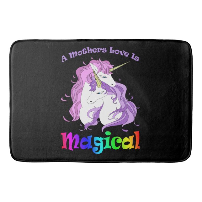 Einhorn Mama Eine Mütter Liebe ist magisch Badematte (Vorderseite)
