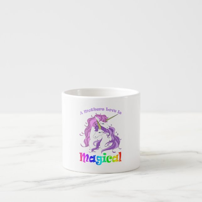 Einhorn Mama Eine Mütter Liebe ist magisch Espressotasse (Vorderseite)