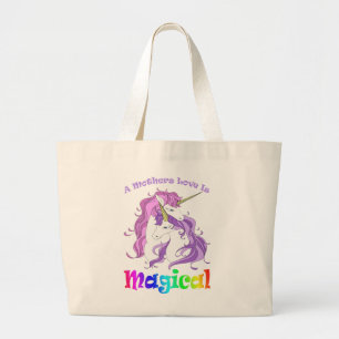 Einhorn Mama Eine Mütter Liebe ist magisch Jumbo Stoffbeutel