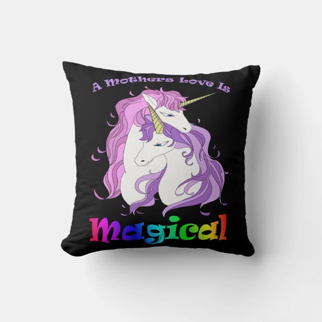 Einhorn Mama Eine Mütter Liebe ist magisch Kissen (Vorderseite)