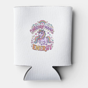 Einhorn Mama Energie Buntes Zazzle Design_1 Dosenkühler