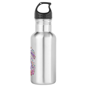 Einhorn Mama Energie Buntes Zazzle Design_1 Edelstahlflasche