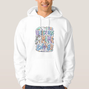 Einhorn Mama Energie Kawaii Vektor Design_1 Hoodie