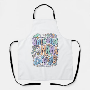 Einhorn Mama Energie Kawaii Vektordesign_1 Schürze