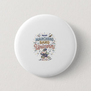 Einhorn-Marschkapelle Einhorn-Druckfertiger Marktp Button