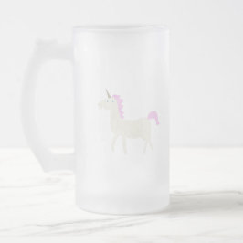 Einhorn Mattglas Bierglas
