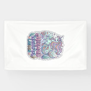 Einhorn Meerjungfrau Einhorn Lagune Grafikdesign Z Banner