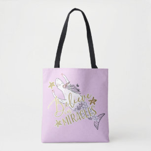 Einhorn Meerjungfrau Modern Trendig Glaube an Wund Tasche