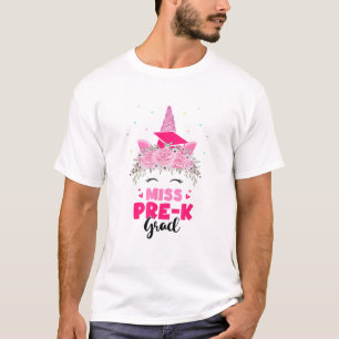 Einhorn Miss Pre-K Abschluss Vorschulabschluss Mäd T-Shirt
