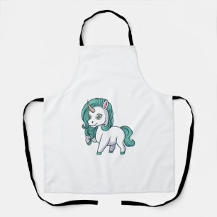 Einhorn mit Benzinmähne Süßes Lustiges Einhorn-Des Schürze