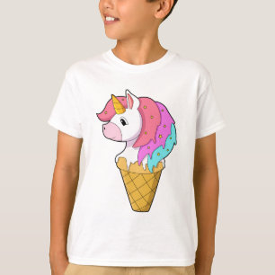 Einhorn mit Eiscreme T-Shirt