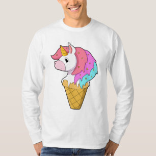 Einhorn mit Eiscreme T-Shirt