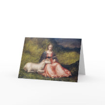 EINHORN MIT FRAUEN GIORGIONE GRUßKARTE